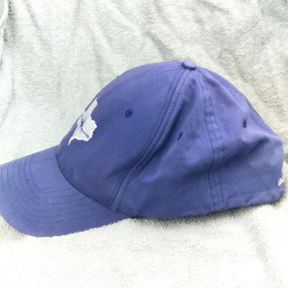 NU-FIT Hat Baseball Cap Men's S/M Blue Dallas Aviation Texas Helicopter